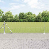 Vidaxl afrasteringspaal zilver 25 x 0,4 m (50 mm gaas) staal