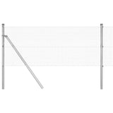 Vidaxl afrasteringspaal zilver 10 x 0,4 m (12 x 12 mm gaas) staal