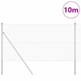 Vidaxl afrasteringspaal zilver 10 x 1 m (12 x 12 mm gaas) staal