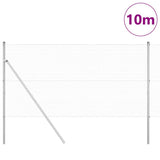 Vidaxl afrasteringspaal zilver 10 x 1,4 m (25 x 25 mm gaas) staal