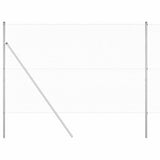 Vidaxl afrasteringspaal zilver 10 x 1,5 m (25 x 25 mm gaas) staal