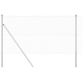 Vidaxl afrasteringspaal zilver 25 x 1,2 m (25 x 25 mm gaas) staal