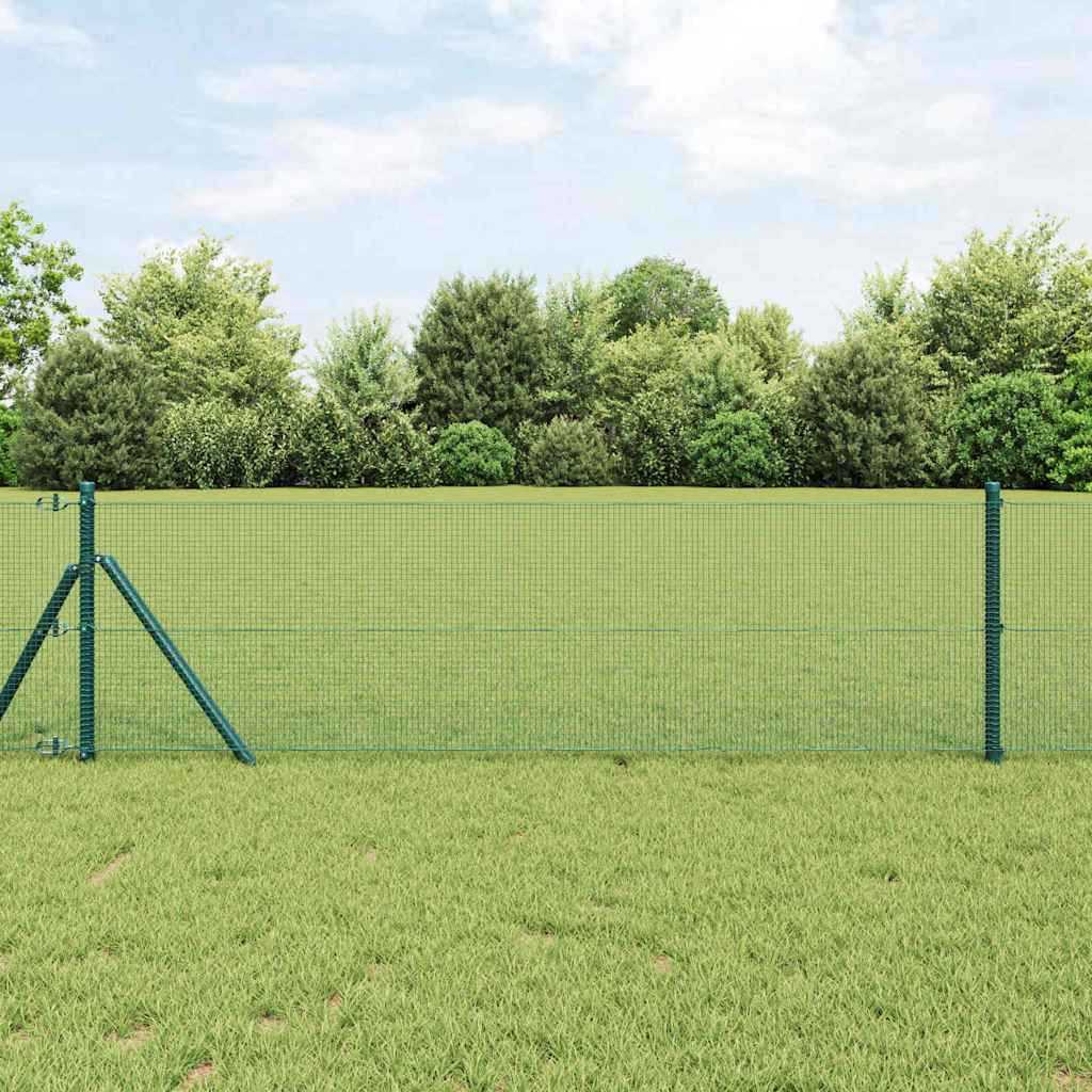 Vidaxl afrasteringspaal groen 10 x 0,4 m (12 x 12 mm gaas)