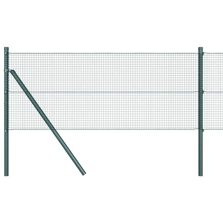 Vidaxl gelast draadhek met grondbevestiging 25 x 0,4 m groen mesh