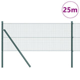 Vidaxl afrasteringspaal groen 25 x 0,4 m (16 x 16 mm gaas)