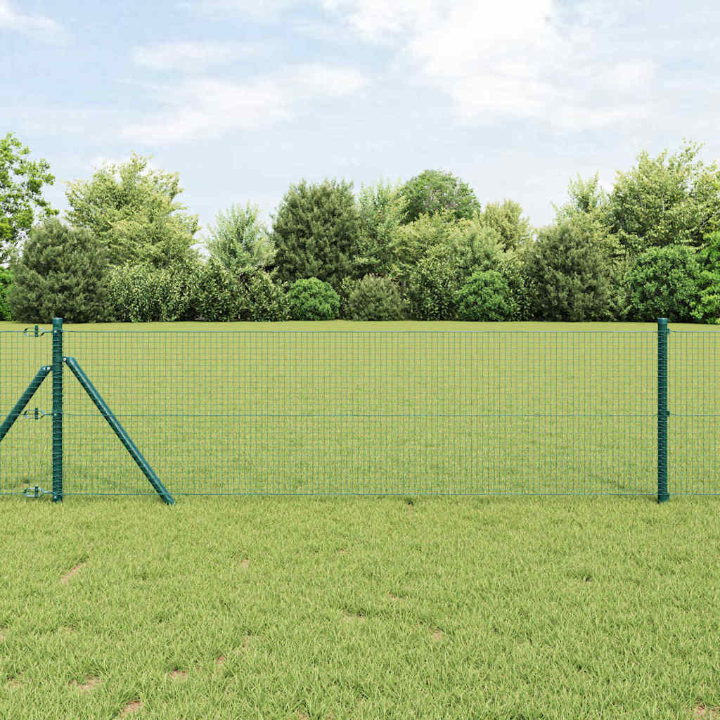 Vidaxl afrasteringspaal groen 25 x 0,6 m (19 x 19 mm gaas)