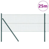 Vidaxl afrasteringspaal groen 25 x 0,6 m (19 x 19 mm gaas)