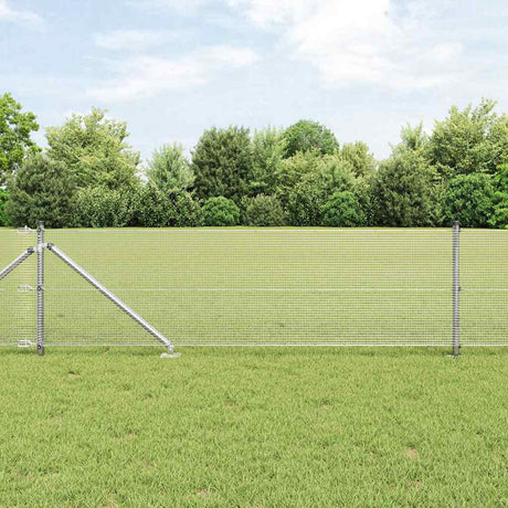 Vidaxl gelast draadhek met grondpennen 10 x 0,4 m gegalvaniseerd staal