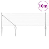 Vidaxl afrasteringspaal zilver 10 x 0,5 m (12 x 12 mm mesh) staal