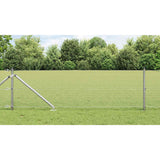 Vidaxl afrasteringspaal zilver 10 x 0,5 m (19 x 19 mm gaas) staal