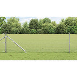 Vidaxl afrasteringspaal zilver 10 x 0,8 m (16 x 16 mm gaas) staal