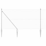 Vidaxl afrasteringspaal zilver 10 x 0,8 m (19 x 19 mm gaas) staal