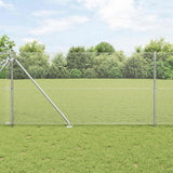 Vidaxl afrasteringspaal zilver 10 x 1,2 m (16 x 16 mm gaas) staal