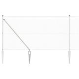 Vidaxl afrasteringspaal zilver 10 x 1,2 m (16 x 16 mm gaas) staal