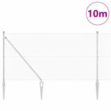 Vidaxl afrasteringspaal zilver 10 x 1,4 m (12 x 12 mm gaas) staal