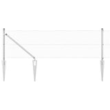 Vidaxl afrasteringspaal zilver 25 x 0,5 m (19 x 19 mm mesh) staal