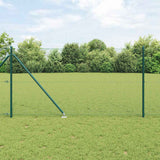 Vidaxl afrasteringspaal groen 10 x 1 m (25 x 25 mm gaas) staal