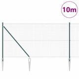 Vidaxl afrasteringspaal groen 10 x 1 m (25 x 25 mm gaas) staal