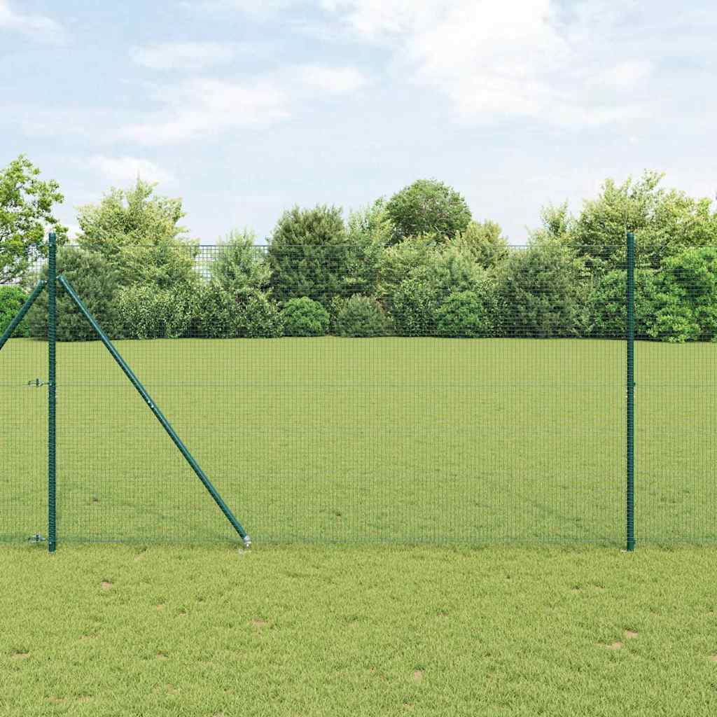 Vidaxl gelast draadhek met grondpennen 10 x 1,5 m pvc-gecoate staal
