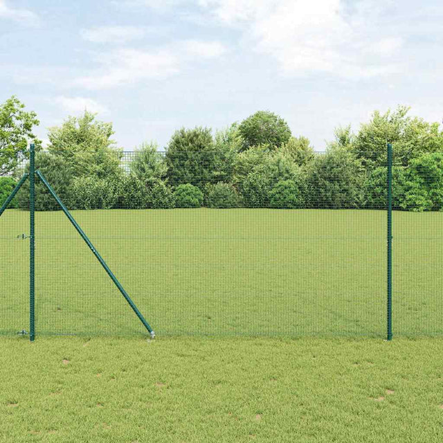 Vidaxl gelast draadhek met grondpennen 10 x 1,5 m pvc-gecoate staal