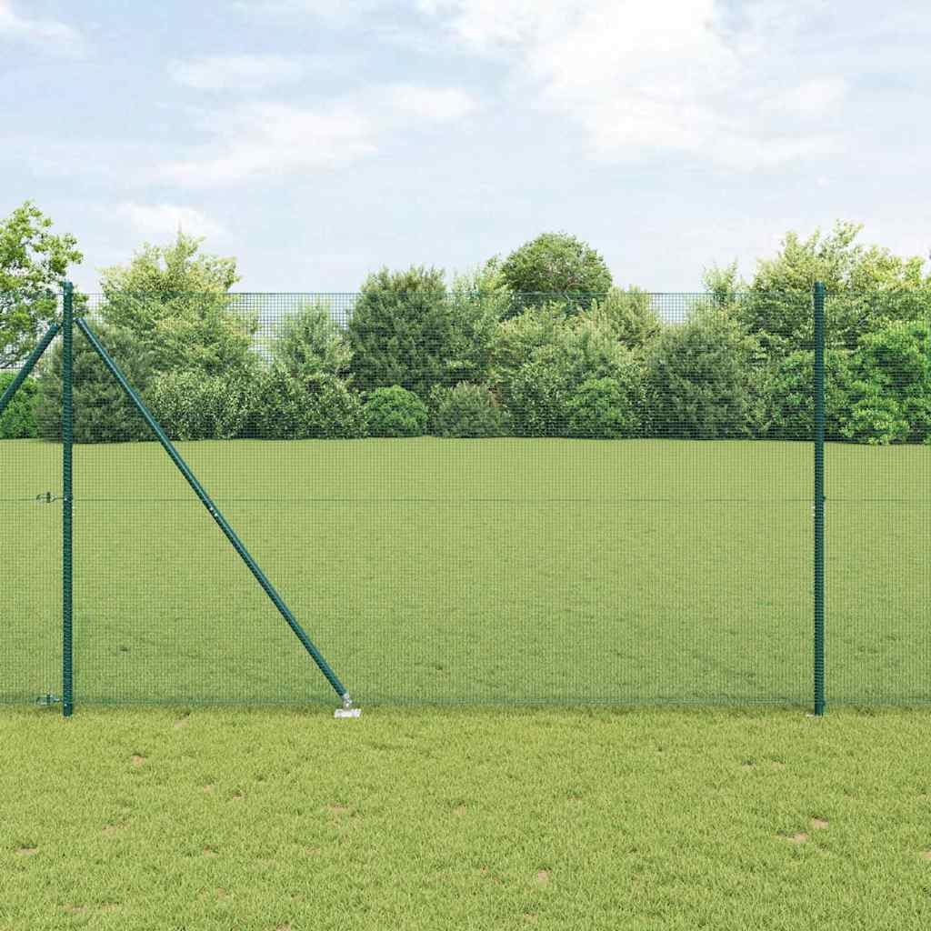 Vidaxl afrasteringspaal groen 10 x 1,6 m (12 x 12 mm gaas)