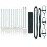 Vidaxl afrasteringspaal groen 25 x 0,5 m (19 x 19 mm mesh) staal