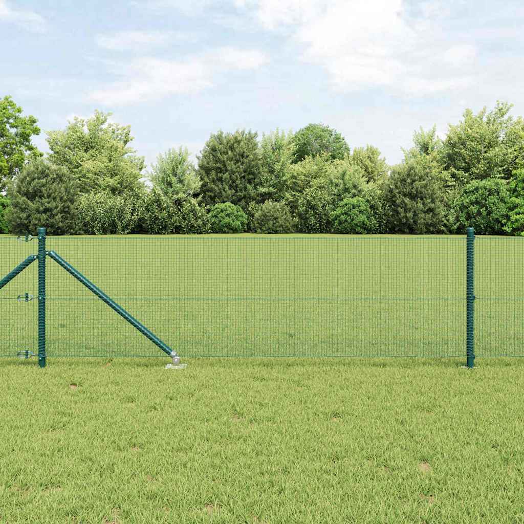 Vidaxl afrasteringspaal groen 25 x 0,6 m (12 x 12 mm gaas)