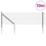 Vidaxl afrasteringspaal grijs 10 x 0,4 m (16 x 16 mm gaas)