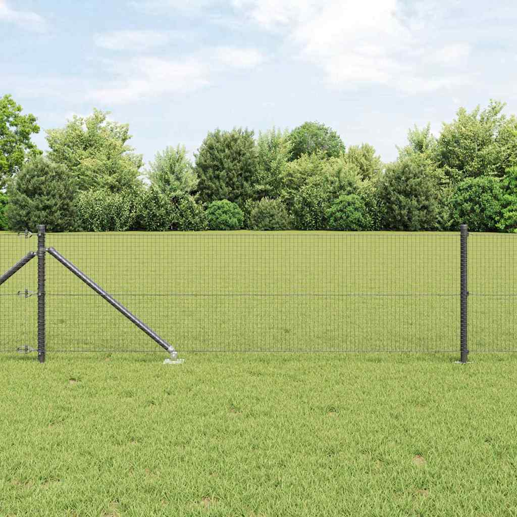 Vidaxl afrasteringspaal grijs 10 x 0,6 m (19 x 19 mm gaas)