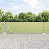 Vidaxl afrasteringspaal zilver 10 x 0,6 m (12 x 12 mm gaas) staal