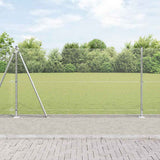 Vidaxl afrasteringspaal zilver 10 x 1,2 m (16 x 16 mm gaas) staal