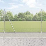 Vidaxl afrasteringspaal zilver 10 x 1,4 m (12 x 12 mm gaas) staal