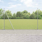 Vidaxl afrasteringspaal zilver 10 x 1,4 m (25 x 25 mm gaas) staal