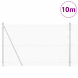 Vidaxl afrasteringspaal zilver 10 x 1,6 m (12 x 12 mm gaas) staal