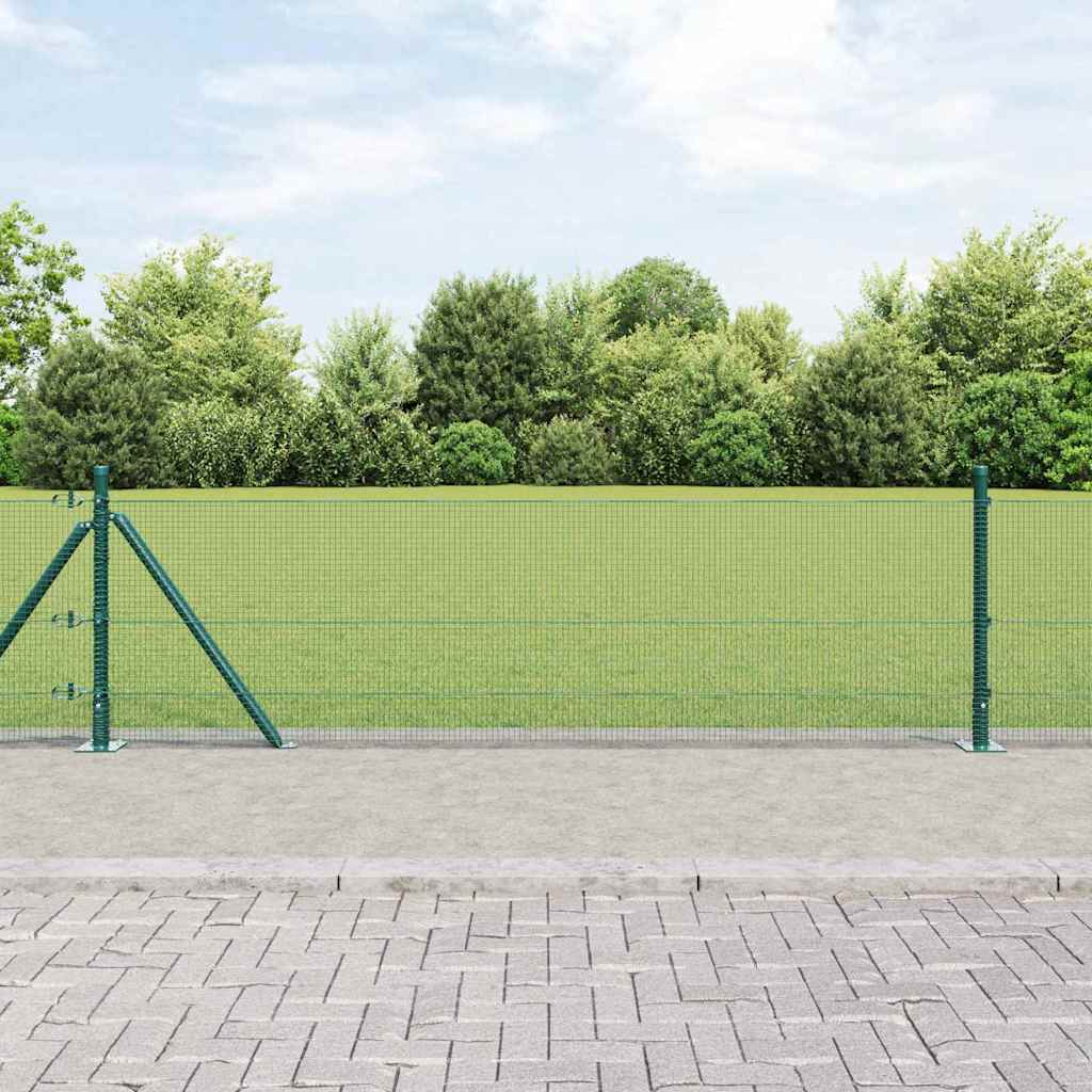 Vidaxl afrasteringspaal groen 10 x 0,4 m (12 x 12 mm gaas)