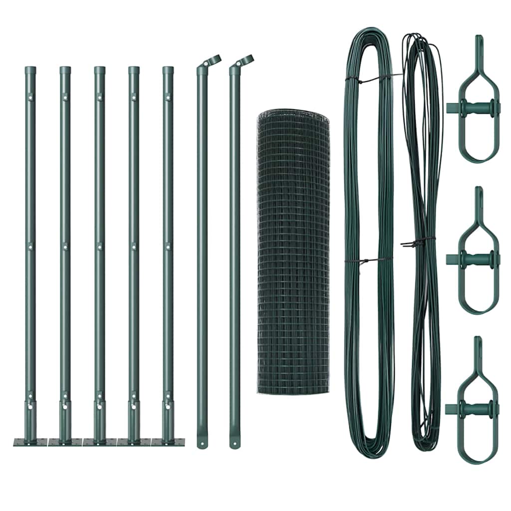 Vidaxl afrasteringspaal groen 10 x 0,4 m (12 x 12 mm gaas)