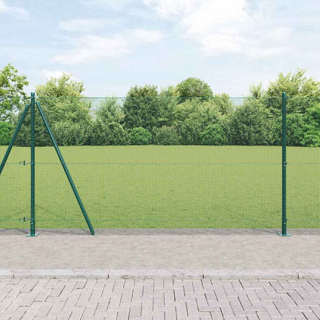 Vidaxl afrasteringspaal groen 10 x 1,2 m (12 x 12 mm gaas)