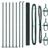 Vidaxl afrasteringspaal groen 10 x 1,5 m (16 x 16 mm gaas)