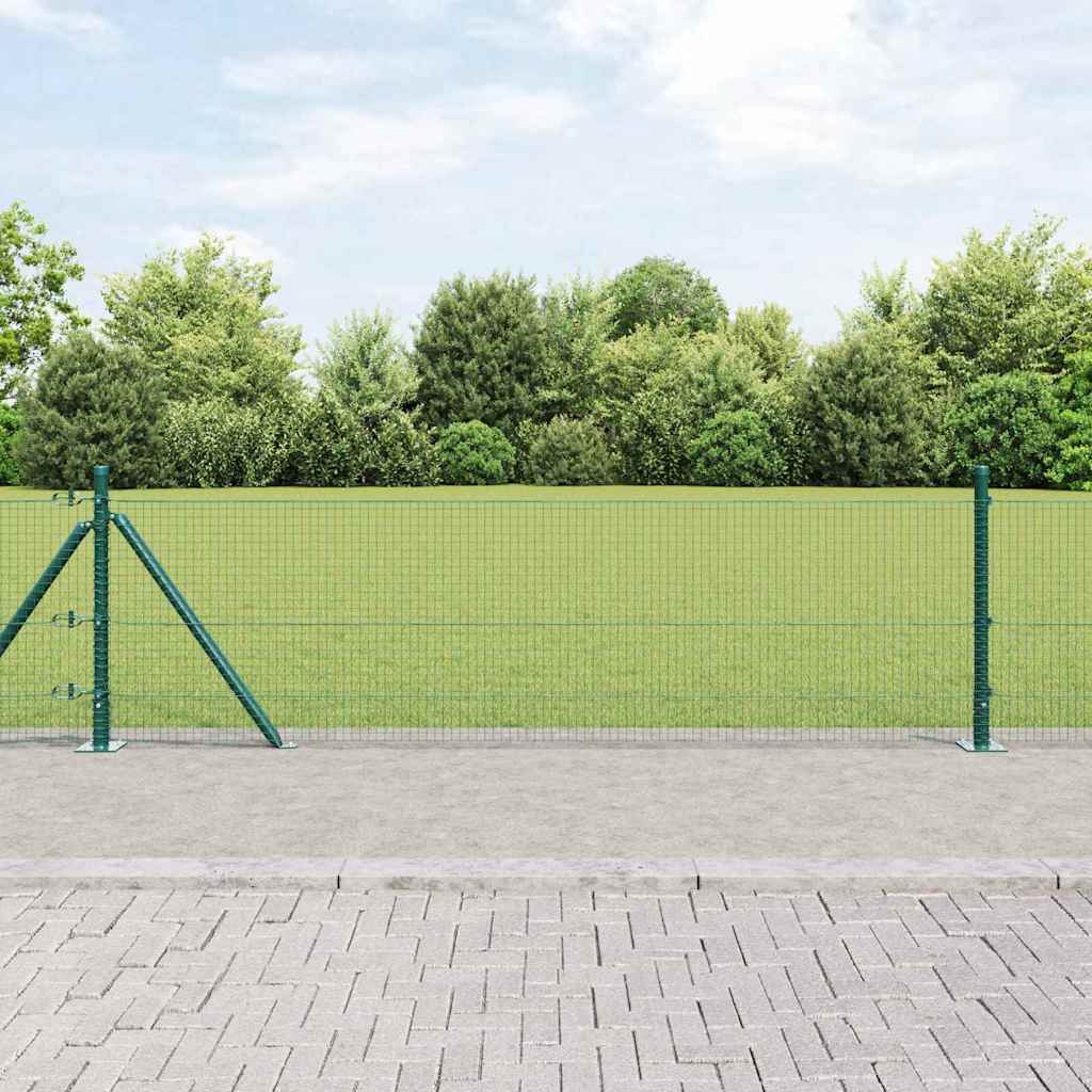 Vidaxl afrasteringspaal groen 25 x 0,4 m (19 x 19 mm gaas)