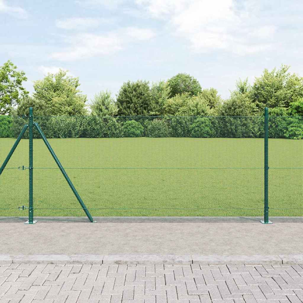 Vidaxl afrasteringspaal groen 25 x 0,8 m (12 x 12 mm gaas)
