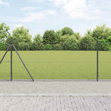 Vidaxl afrasteringspaal grijs 10 x 0,8 m (16 x 16 mm gaas)