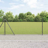 Vidaxl afrasteringspaal grijs 10 x 0,8 m (25 x 25 mm gaas)