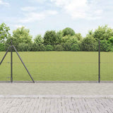 Vidaxl afrasteringspaal grijs 10 x 1 m (12 x 12 mm gaas) staal