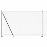 Vidaxl afrasteringspaal grijs 10 x 1,5 m (25 x 25 mm gaas) staal
