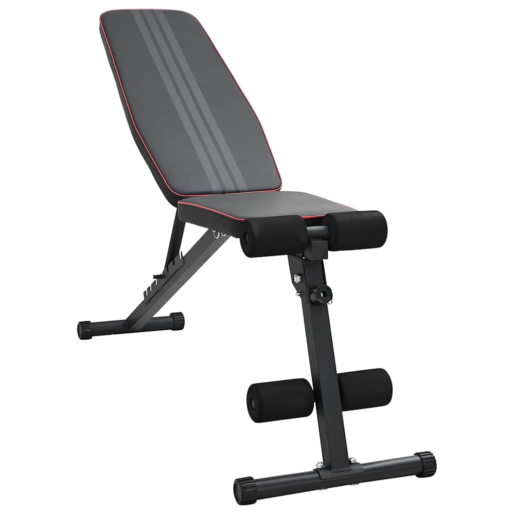 Vidaxl gewichtbank zwart 131 x 41 x 110 cm gepoedercoat staal