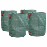 Vidaxl tuinafvalzakken 4 pcs groen 66 x 66 x 83,5 cm polypropyleen