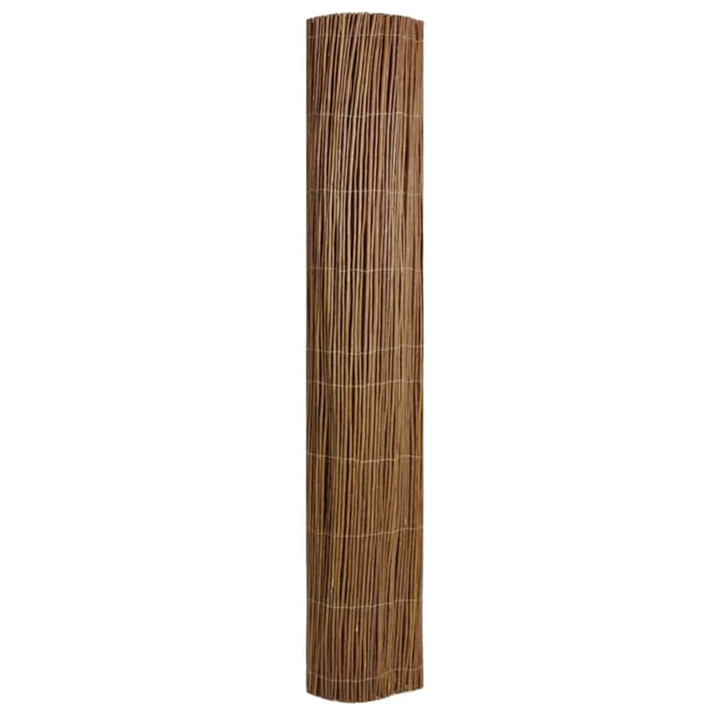 Vidaxl wilgen schutting naturel 180 x 500 cm wilg