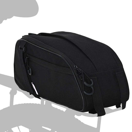 Vidaxl fietstas zwart 38 x 16 x 16 cm polyester