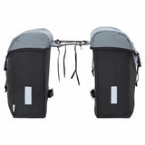 Vidaxl fietstas grijs en zwart 31.5 x 15.5 x 40 cm polyester