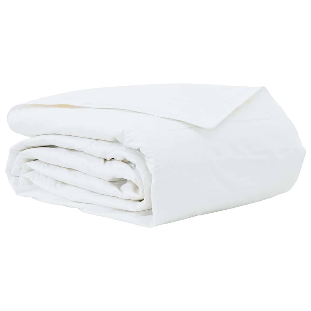 Vidaxl zomer dekbed wit 260 x 220 cm veren